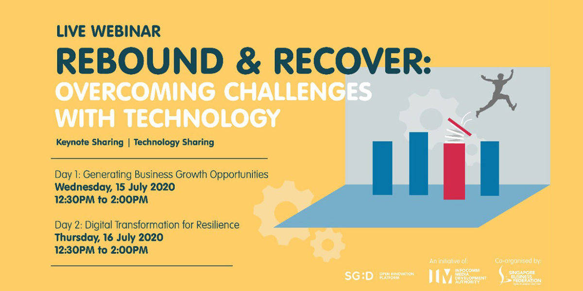 Rebound & Recover: Innovation Showcase on 16 July 2020