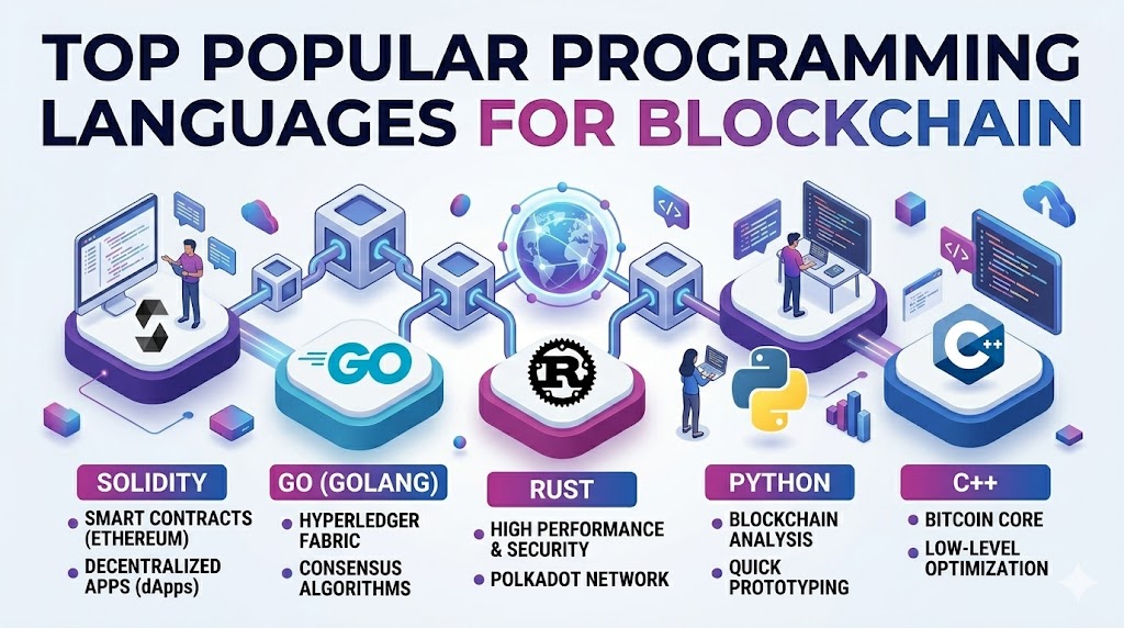 Top popular programming languages for Blockchain