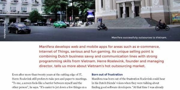 Interesting article about Manifera and software development in Vietnam