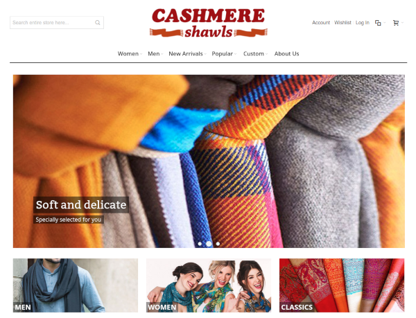 Cashmere shawls shop